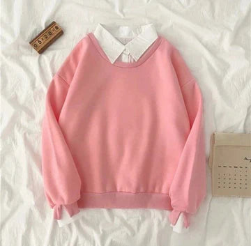 Collared sweatshirt