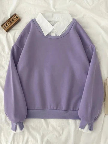 Collared sweatshirt